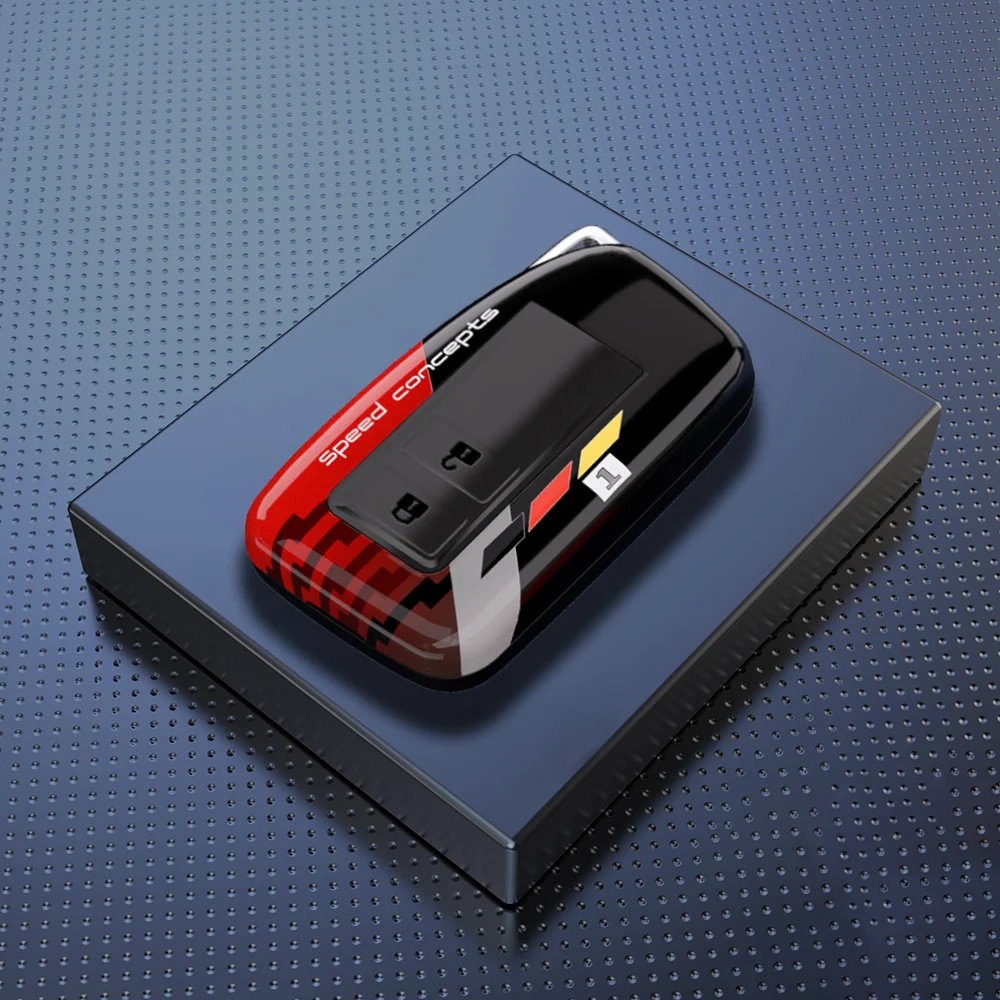 Premium ABS Carbon Car Key Case Cover