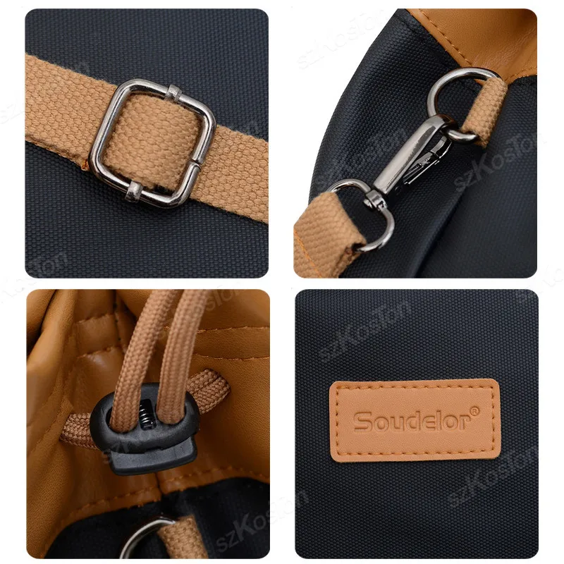 Custodia per fotocamera Borsa da viaggio in tela per Nikon Canon Sony DSLR/SLR Borsa a tracolla per fotocamera mirrorless per uomo/donna - immagine 6