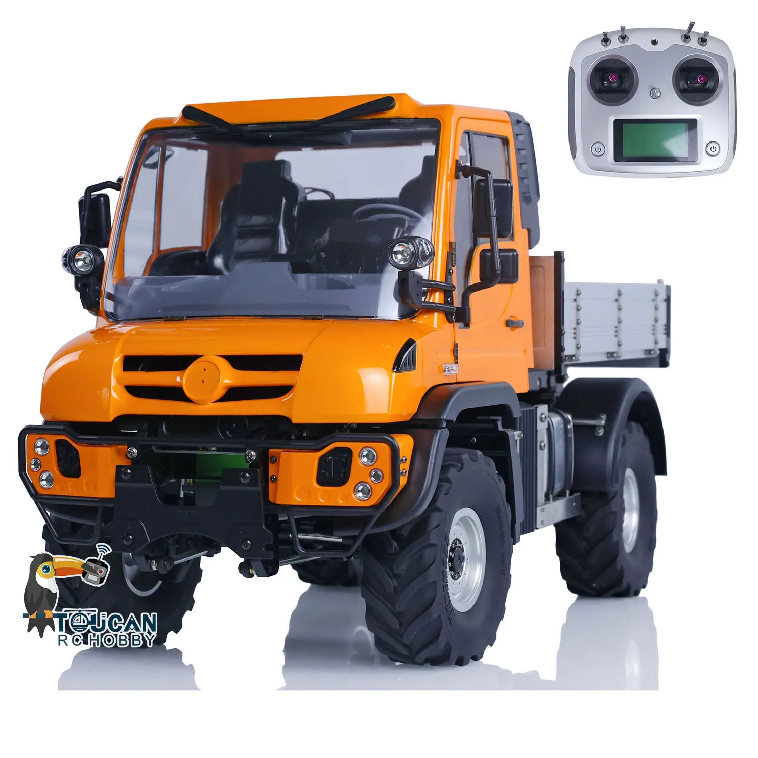1/10 U423 RC Crawler Car Model Metal Bucket 4X4 FlySky I6S Remote Control Off-road Vehicles Sounds Lights Painted Toy TH23399 3