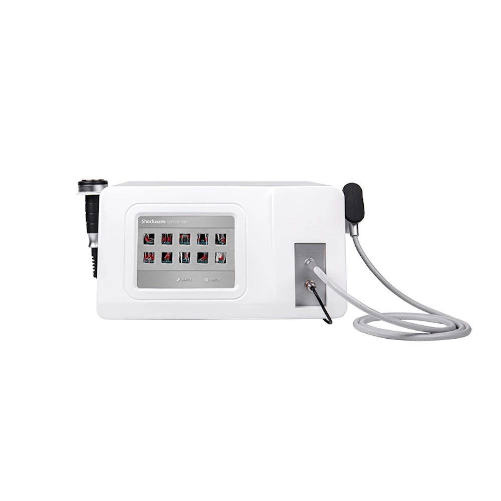 

Ultrasound Shockwave Physical Therapy Machine for Body Pain Relief with Two Handles Shock Wave Massager Machine