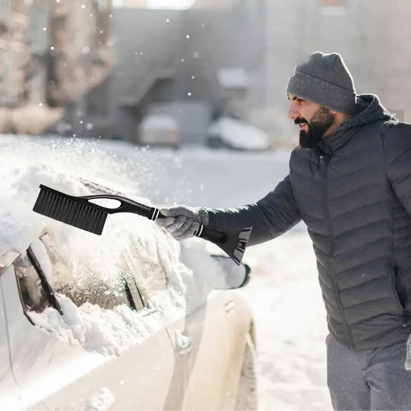 Grattoir à glace portable pour voiture, brosse à neige pour pare-brise de  véhicule, grattoir à glace pour voitures, hiver, outils de livres  automobiles - AliExpress