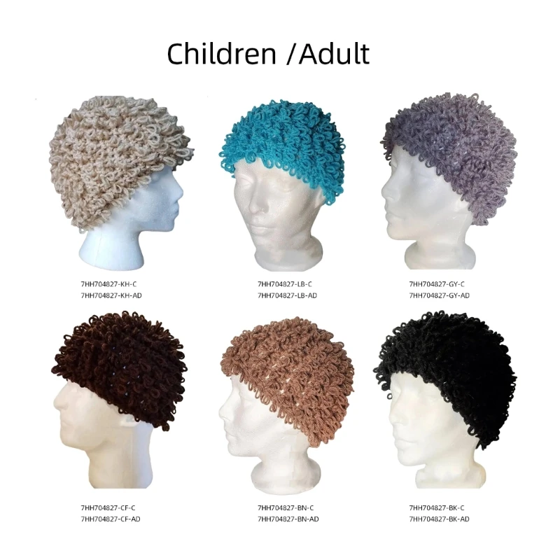 

Curly Caps Stretchy Skull Hat Carnivals Party Dress Up Costume Hat Stage Hat