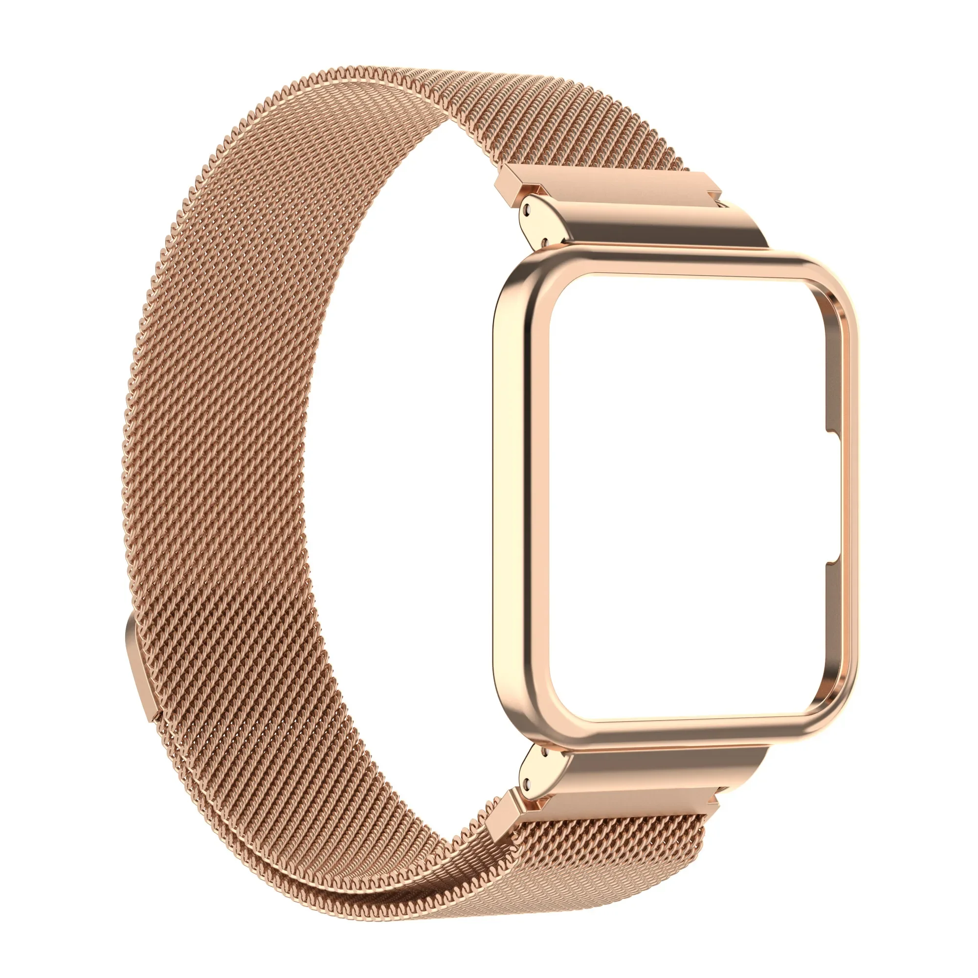 Magnetic Loop & Case Protector with Stainless Steel Bracelet and Metal Strap Cover