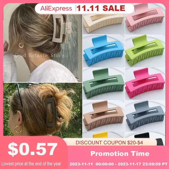 Korean Women Girls Plastic Hair Claws Fashionable Hair Accessories