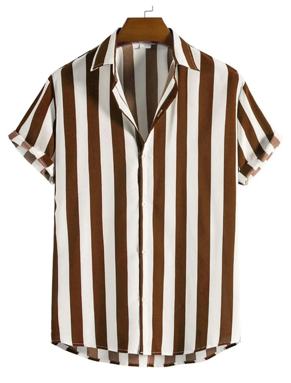 Casual Short Sleeved Men's Shirt Large Size