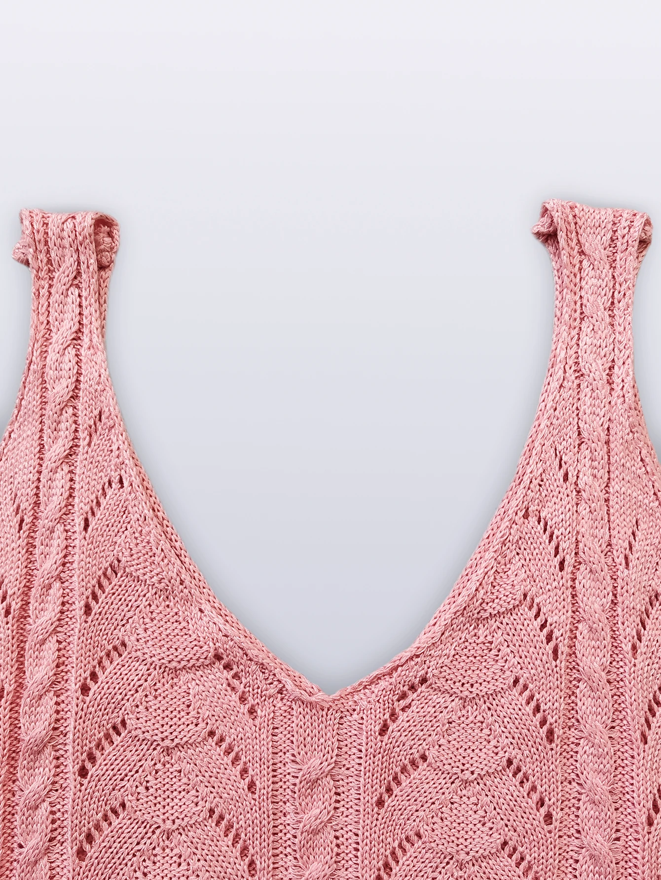 Women Knitted V Neck Vest Tops