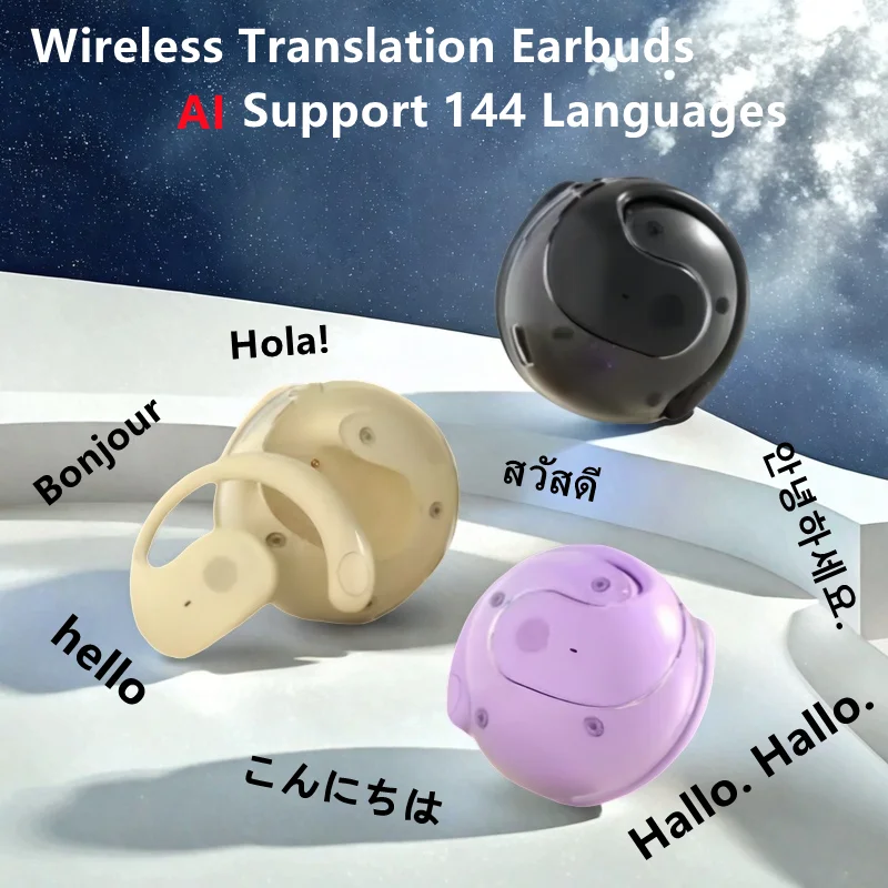 Wireless Earbuds Real Time Translation Device