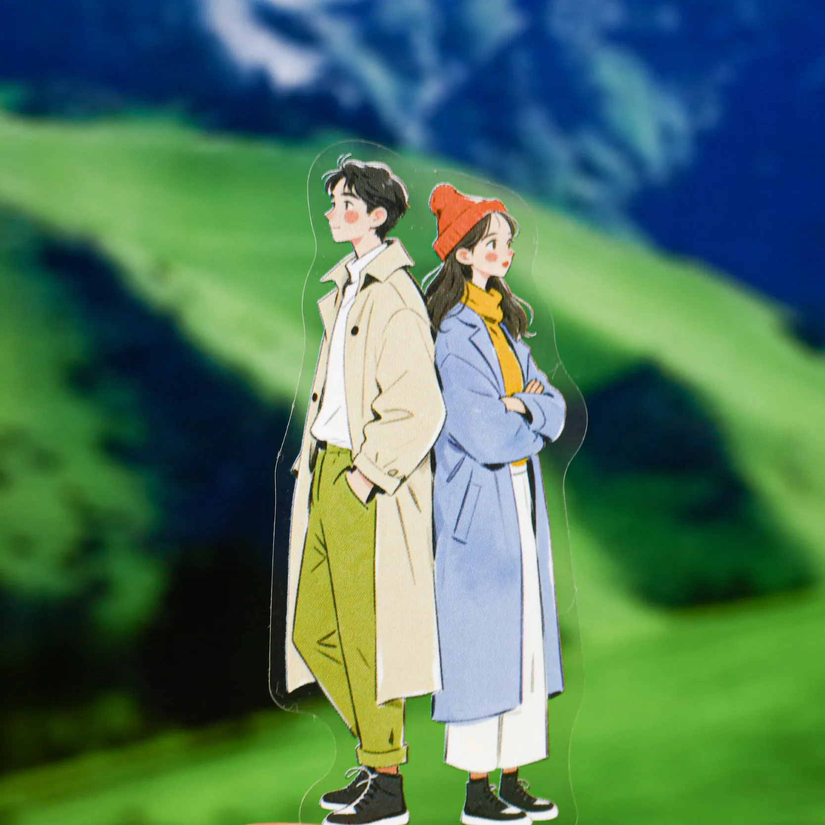 20개/팩 여유로운 컬렉션 창의적인 미학 패션 피규어 PET 스티커 DIY 다이어리 스크랩북 문구 스티커