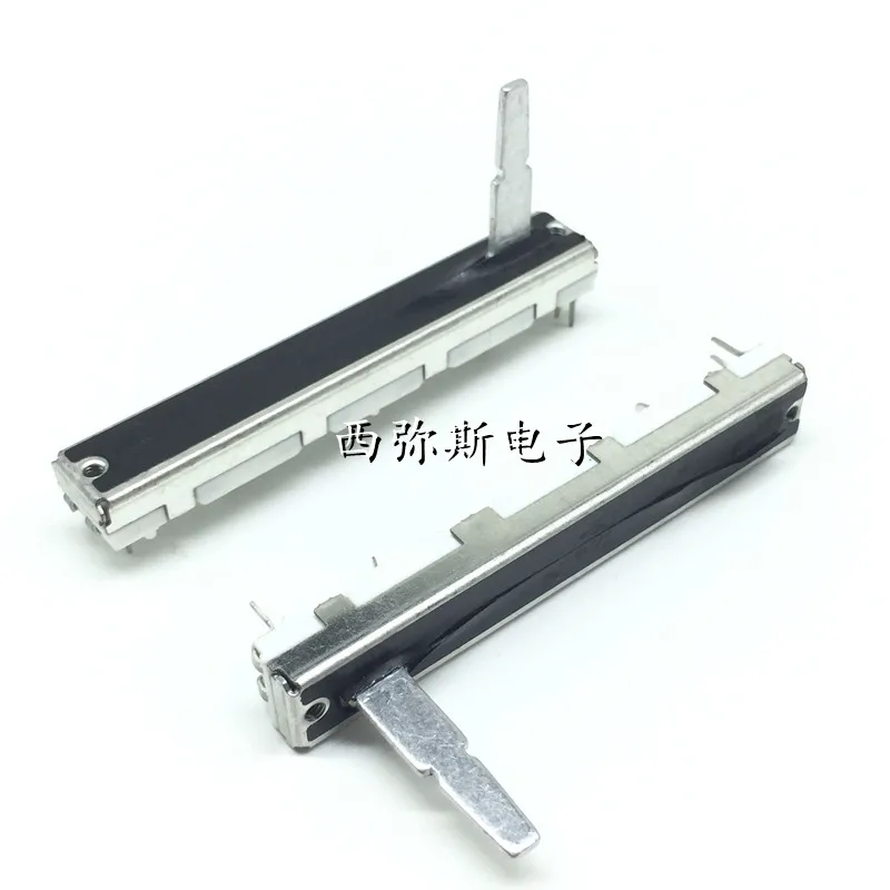 1pcs，Straight slip potentiometer，B103 10K，Total length 60mm, travel 45mm，DJM300 400 500 600 800 1000