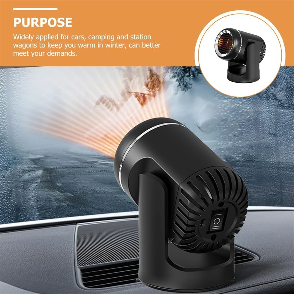 Hot Air Blower Car Heater Fan 12V/24V Low Consumption Electric Interior Heater Heating Portable Fan for Car Winter Supplies