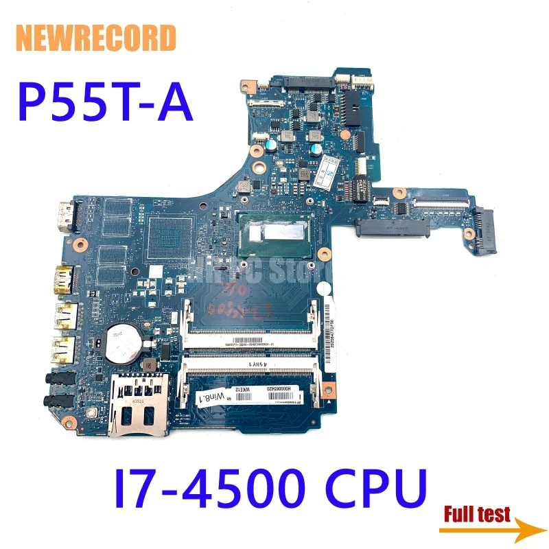 

For Toshiba Satellite P55t-a Laptop Motherboard I7-4500 CPU H000065420 Main Board Full Test