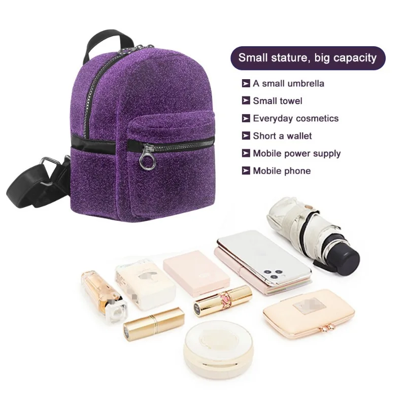 Backpack Women's 2024 New Cool Colorful Multi-functional Schoolbag Fashion Large Capacity Travel Bag Wholesale