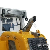 In Stock Upgraded LESU RTR 1/14 636 Hydraulic Tracked RC Loader Assembled Painted Yellow Sound Light Truck B0015 Openable Bucket 2