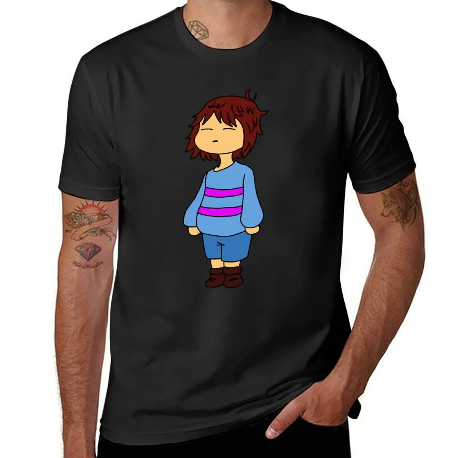 

UNDERTALE - Frisk T-Shirt heavyweights anime clothes mens tall t shirts