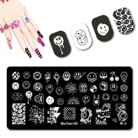 Mouteen Happpy New Year Character Nail Stamp Chinese New Year Nail Stamping Plates China Style Nail Stamp Templates #197 1