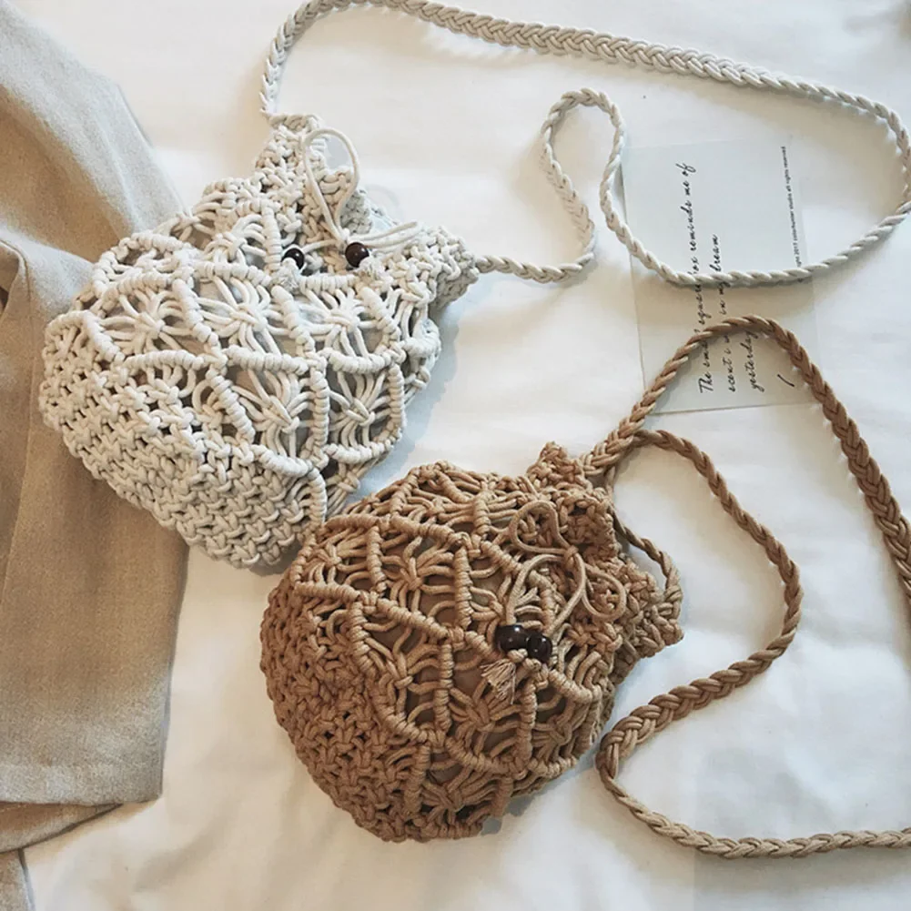 2024 New Summer Fashion Handmade Bucket Bags for Women Shoulder Crossbody Bag Female Handbag 1