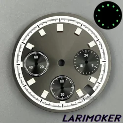 30mm Multicolor Watch Dial with Green Luminous Finish - Premium Watch Accessory (5)