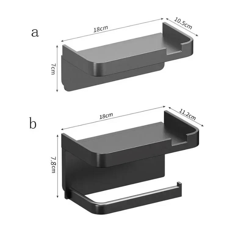 Toilet Paper Holder Wall Mounted Rustproof Thickened Plastic Storage Rack for Bathroom Kitchen toilet paper rack,toilet paper holder,toilet roll holder