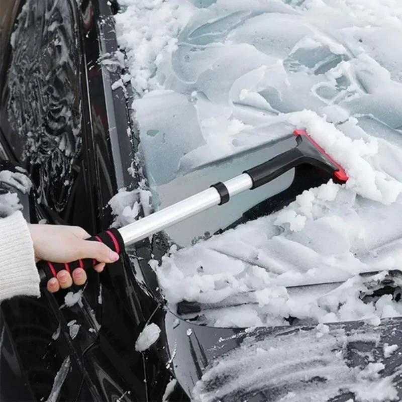 Ice Scraper Snow Brush Car Windshield Telescopic Extra-long Snow Shovel