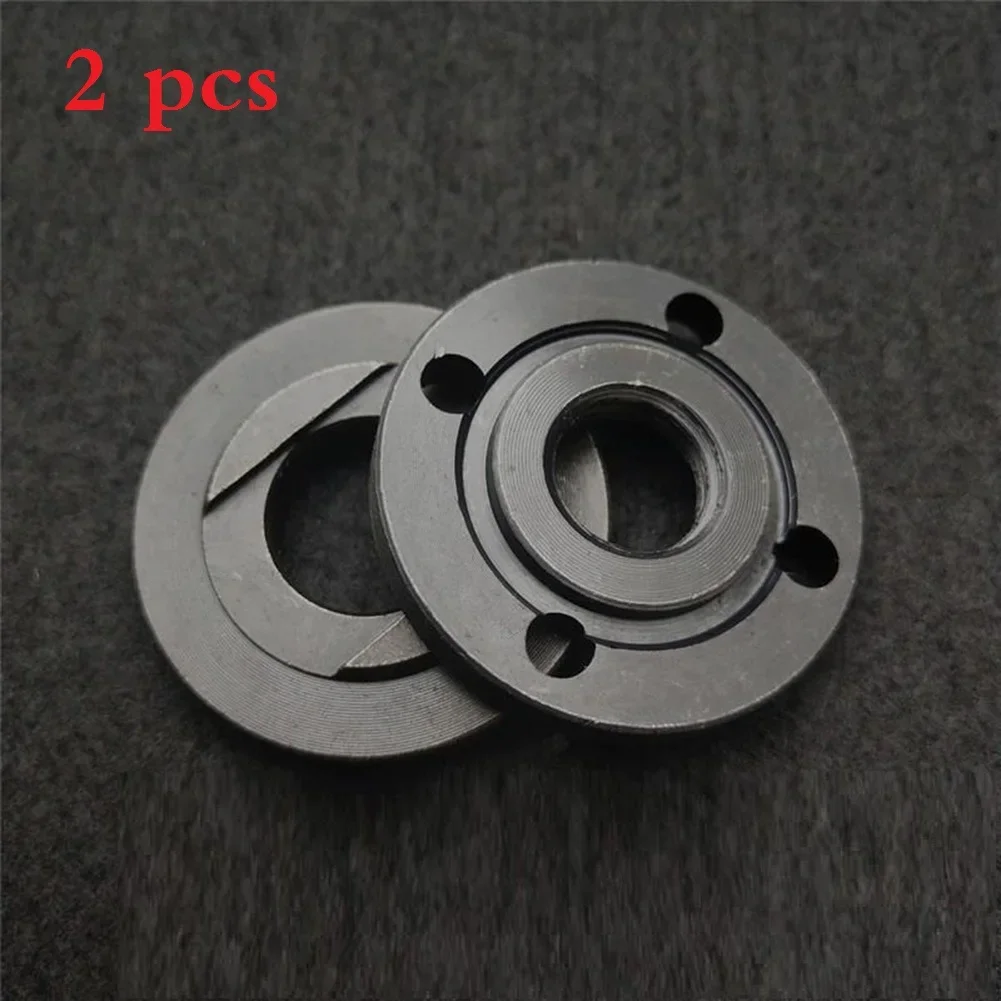 2pcs M14 Thread Replacement Grinder Metal Angle Grinder Fitting Power Accessory Inner Outer Spindle Thread Flange Nut Power Tool