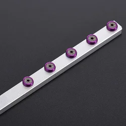 5pcs Colorful Computer Case Decorative Screws - M3 6mm (Purple)