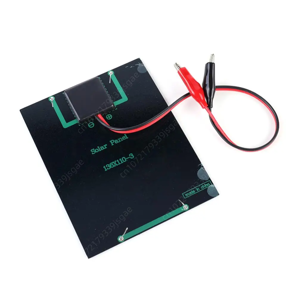 Waterproof Solar Panel 5W 12V Portable DIY Polysilicon Epoxy Panel 5W 5V 3W 2V High-efficiency Solar Cell For 9-12V/3.7V Battery portable solar panel solar charger panels solar panels
