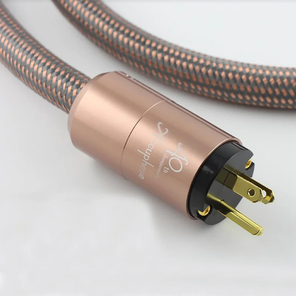 Hi-End Hifi Amplifier US/ EU /AU Plug AC Cable Power Cord Hifi Audio Vedio Power Cable Amplifier Cord
