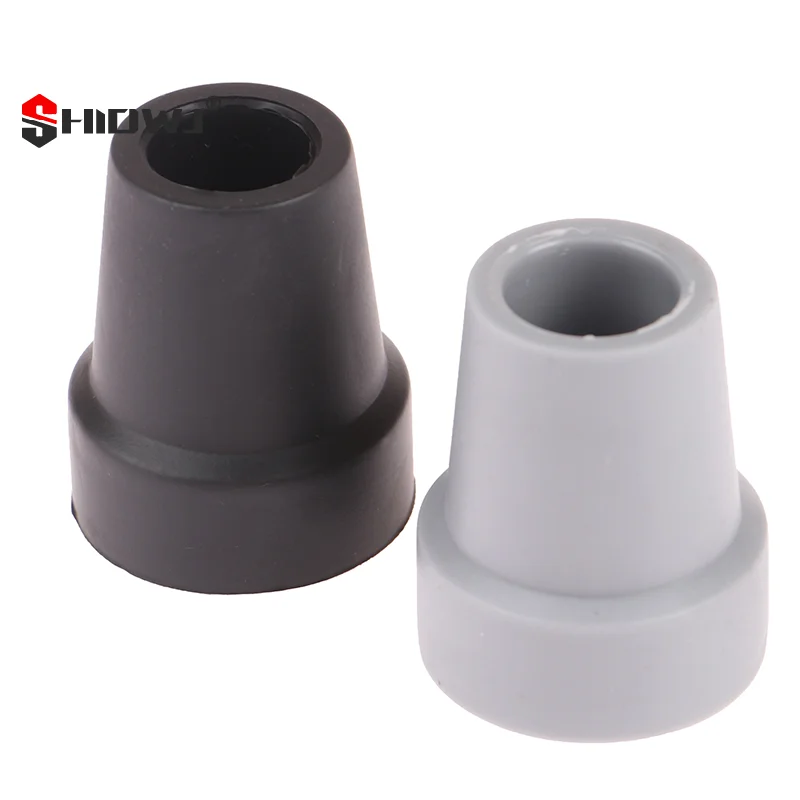 19mm 미끄럼 방지 고무 지팡이 팁 패드 내구성 TPR 미끄럼 방지 헤비 듀티 지팡이 교체용 워킹 스틱 지팡이 끝