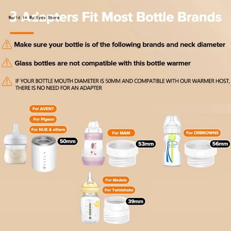 124D Lightweight Bottle Warmer Portable Warmer Multipurpose Bottle Warmer Keep Your Baby Milk at the Perfect Temperature