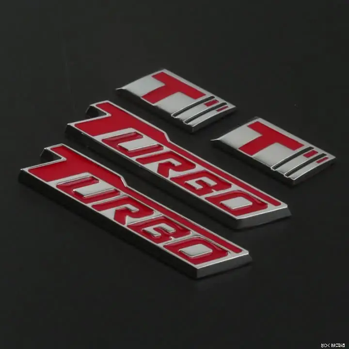 METAL GRILL TRUNK Emblem Decal Logo Trim Badge Polished Red Lettering METAL GRILL TRUNK Emblem Decal Logo Trim Badge Polished Red Lettering