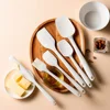 6Pcs Non-stick Silicone Spatula Set Heat Resistant Cream Spatula Scraper Spoon Brush With Stainless Steel Core Kitchen Utensils 4