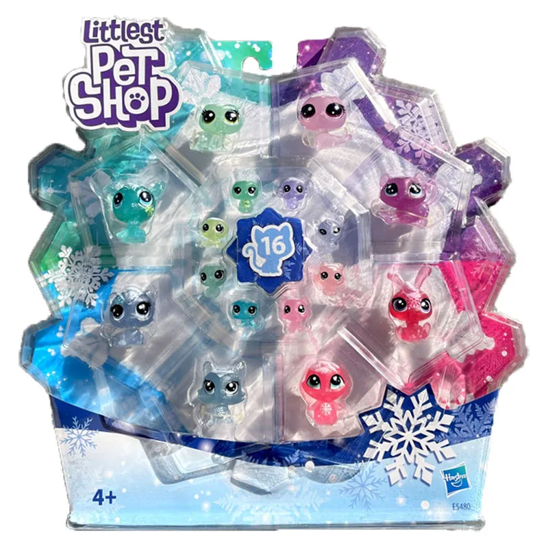 

Hasbro Big Eye Pet Shop Frosted Wonderland's Q Cute Doll Winter Ice Snow Autumn Set Animal Color Collect Little Girls Gift Toy