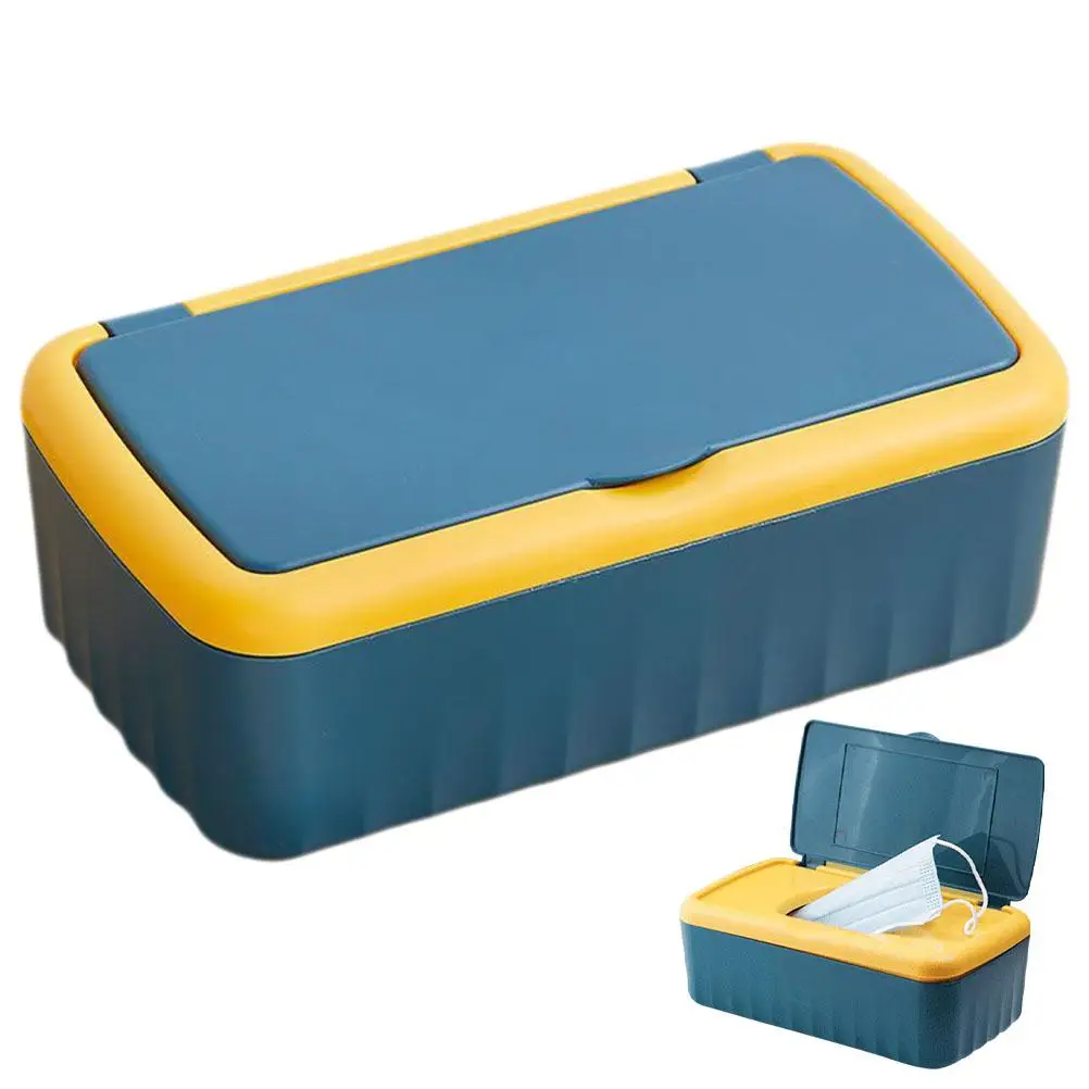 Dustproof Wet Tissue Box with Lid Baby Nappy Wet Tissue Storage Holder Dispenser for Home Car Office Paper Organizer 1Pcs
