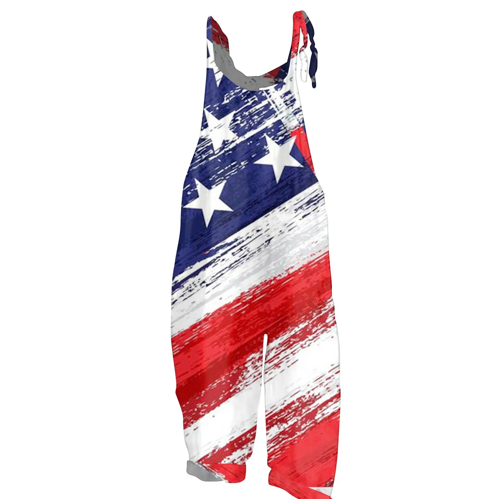 

Женский комбинезон с принтом Дня независимости, повседневный свободный винтажный хлопковый льняной комбинезон, удобные корейские отзывы, много вещей