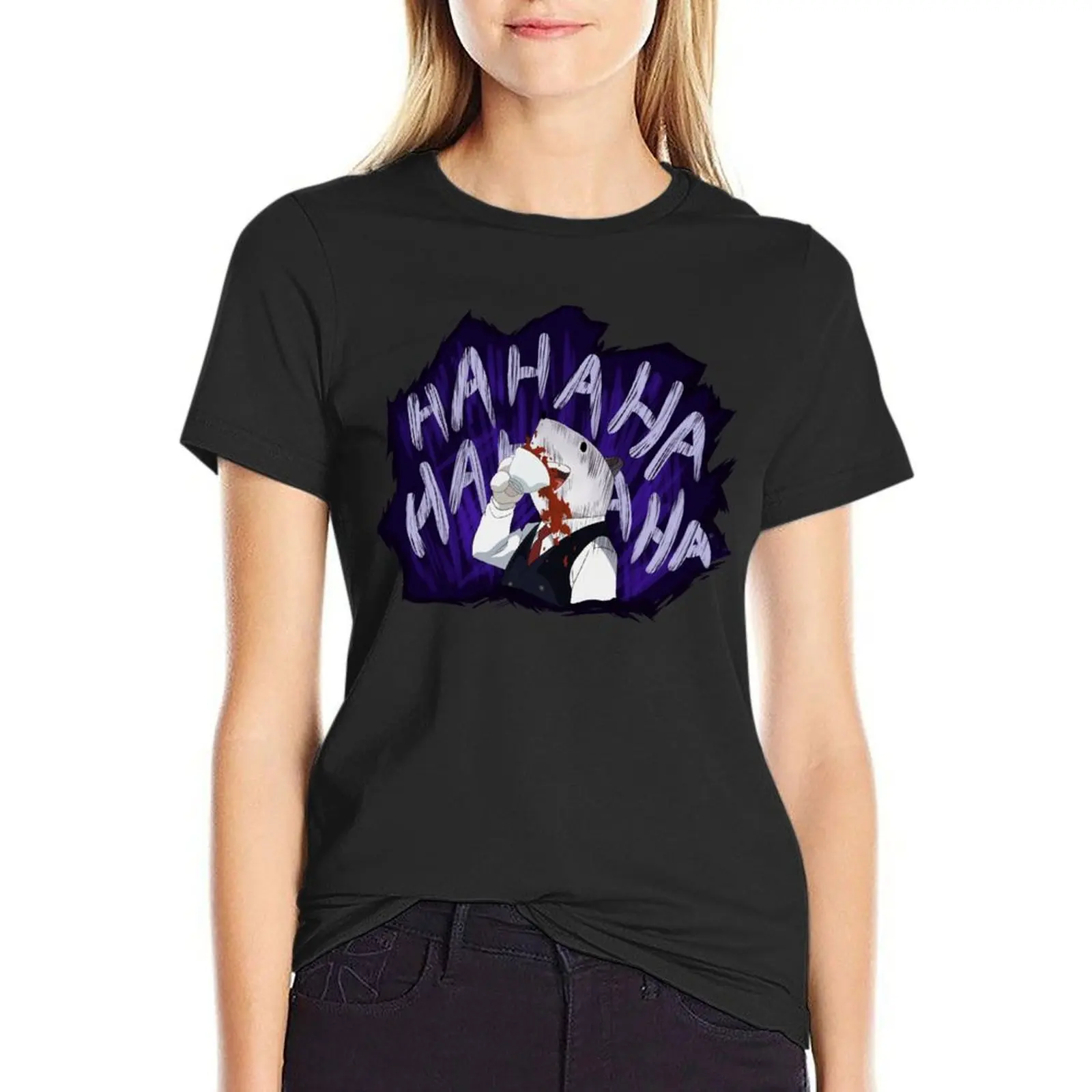 

Principal Nezu Laughing T-Shirt Blouse summer top korean fashion t shirts for Women graphic