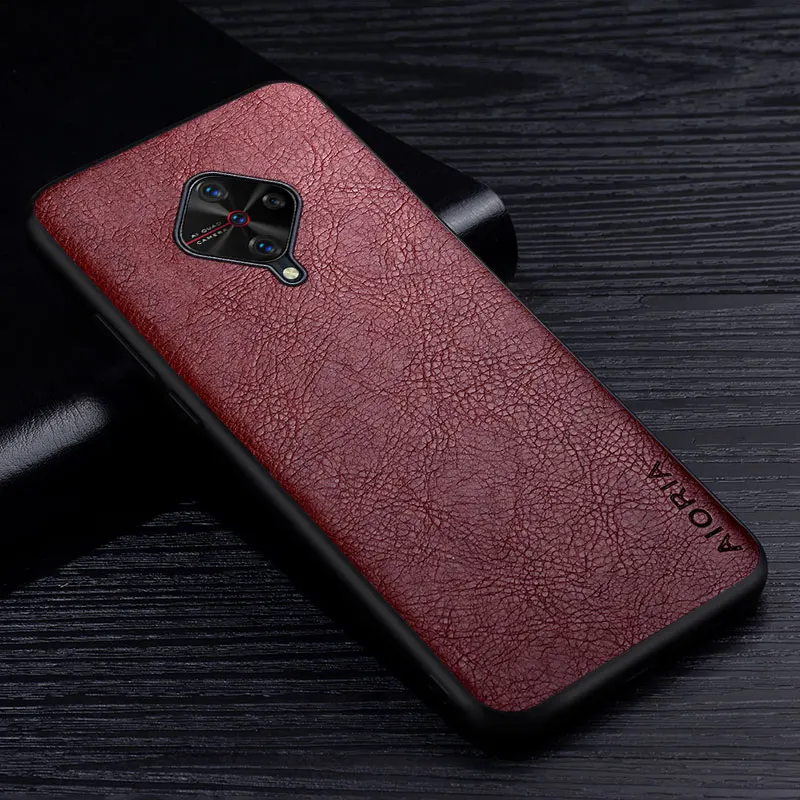 Luxury Retro Litchi Pattern Leather Smartphone Case