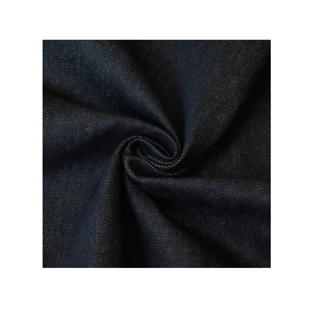 Thick Cotton Denim Jeans Fabric Straight Leg Pants Skirt Material No Stretch Deep Blue Outerwear for Men Women Children