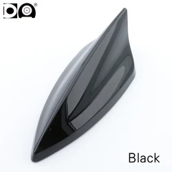 Universal 5D Shark Fin Car Radio Antenna with Enhanced Signal and Sleek Piano Paint Finish (Black)