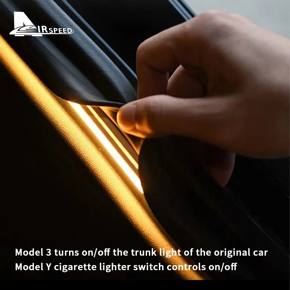 Car Rear Trunk Decorative Light Bar LED 12V LED for Tesla Model 3 2018-2023 Model Y 2020-2023 Easy Install Modified Lighting