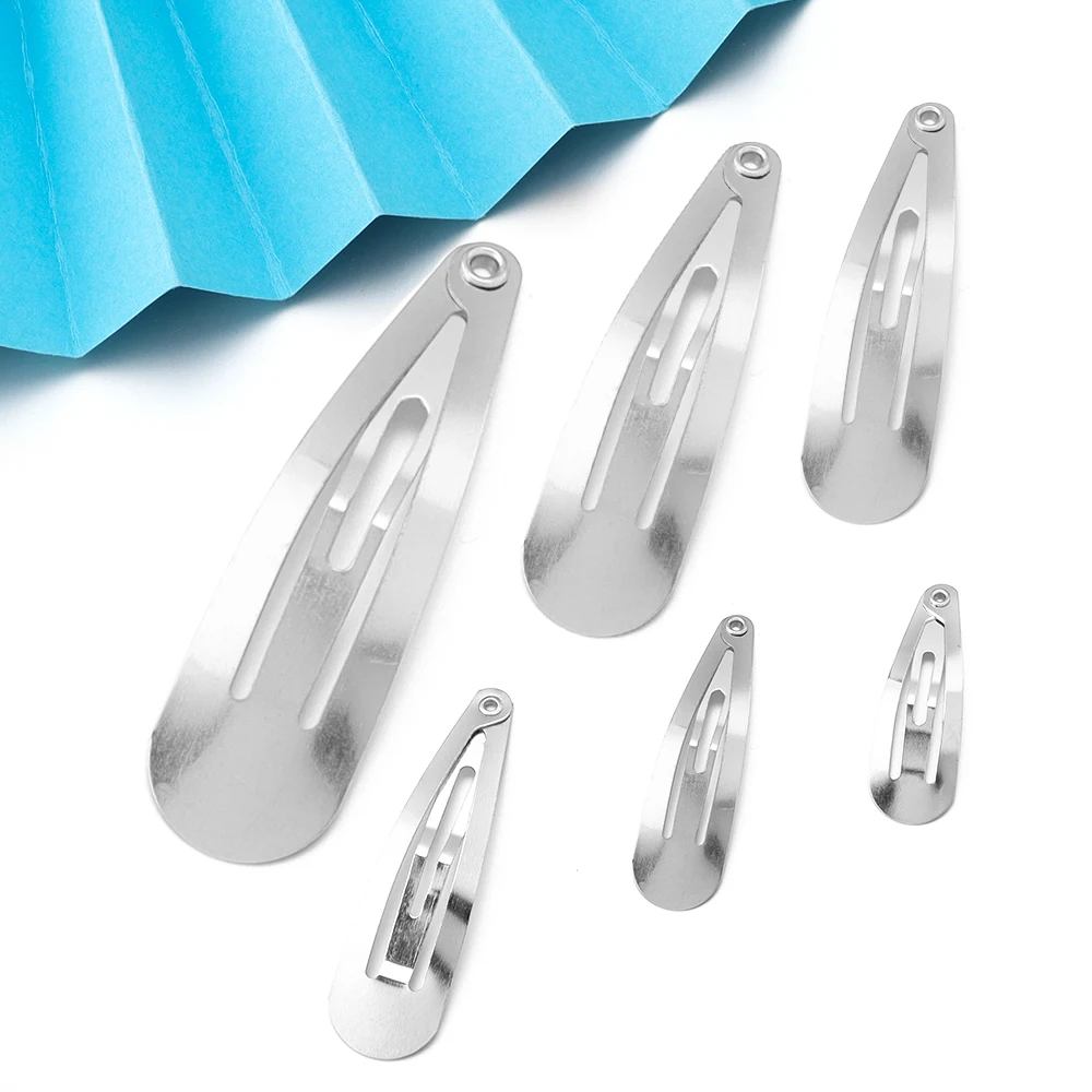 50 stücke Wasser Tropfen Geformt Haarnadel Einfache Metall BB Haar Clips Snap Barrettes Für Frauen Mädchen DIY Haar Clips headwear Haar Liefert – Detail 8