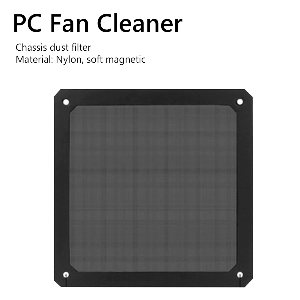 Computer Case Dust Filter 8/9/12/14CM PC Chassis Cooling Dust Filter Soft Magnetic Nylon Frame Dustproof Mesh Cover Anti-dust Computer Case Fan Net Guard
