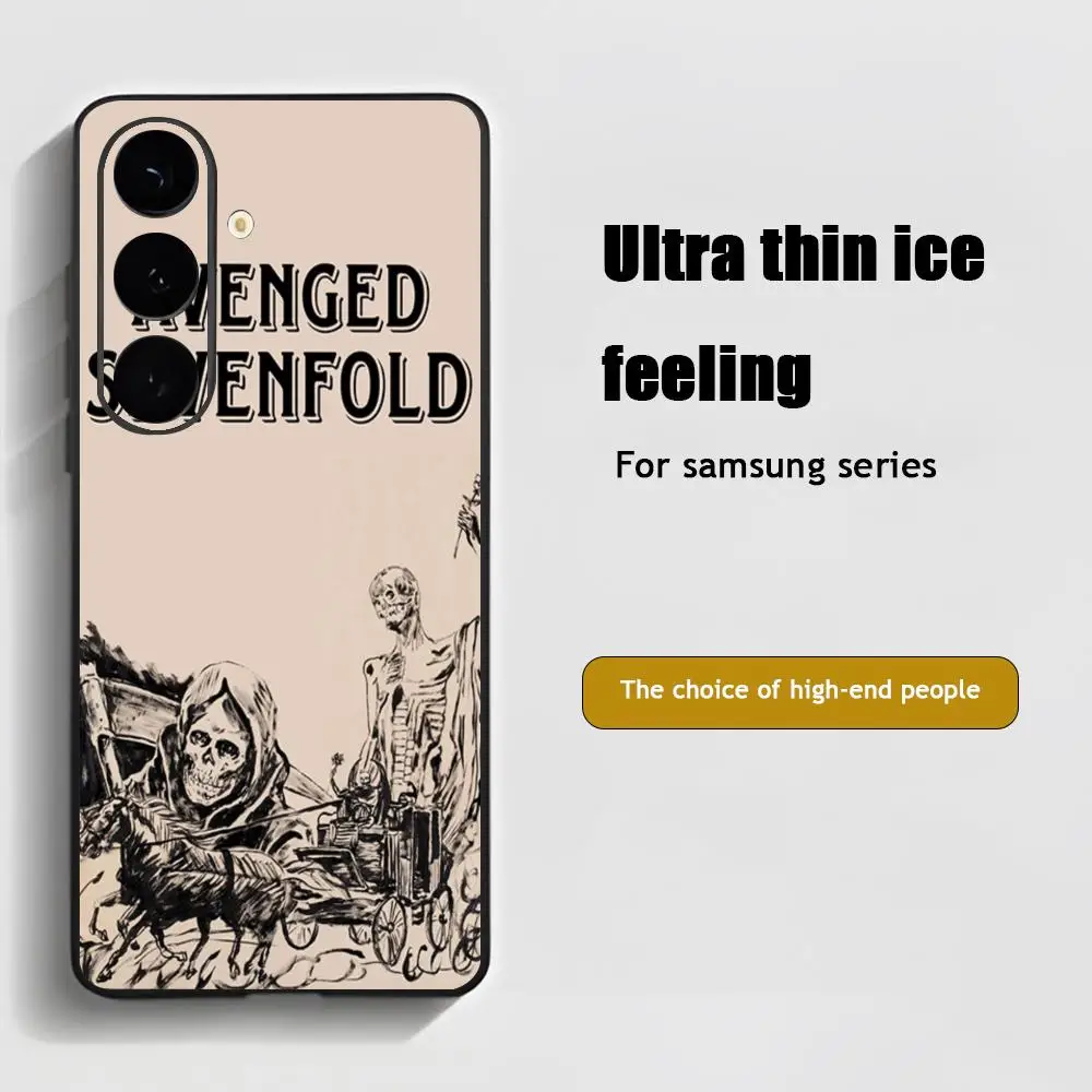 Avenged Sevenfold Band Design Soft Black Phone Case
