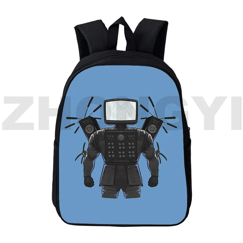 

High Quality Cartoon Skibidi Toilet Backpacks Urban Executive Backpack Men 12/16 Inch Skibidi Toilet School Back Pack for Boys