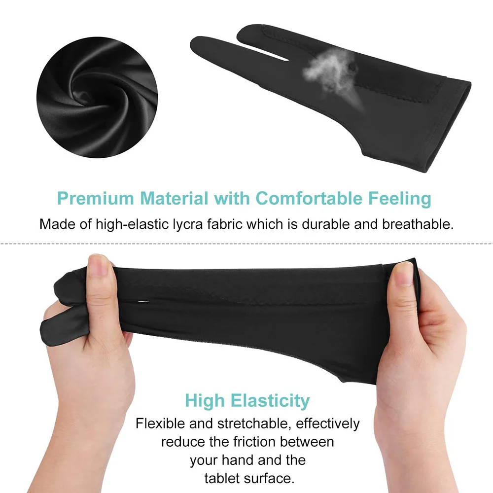 Universal Professional Artist Anti-touch Drawing Glove for Graphic Drawing Tablet Using, Suitable for Left and Right Hand - Image 5