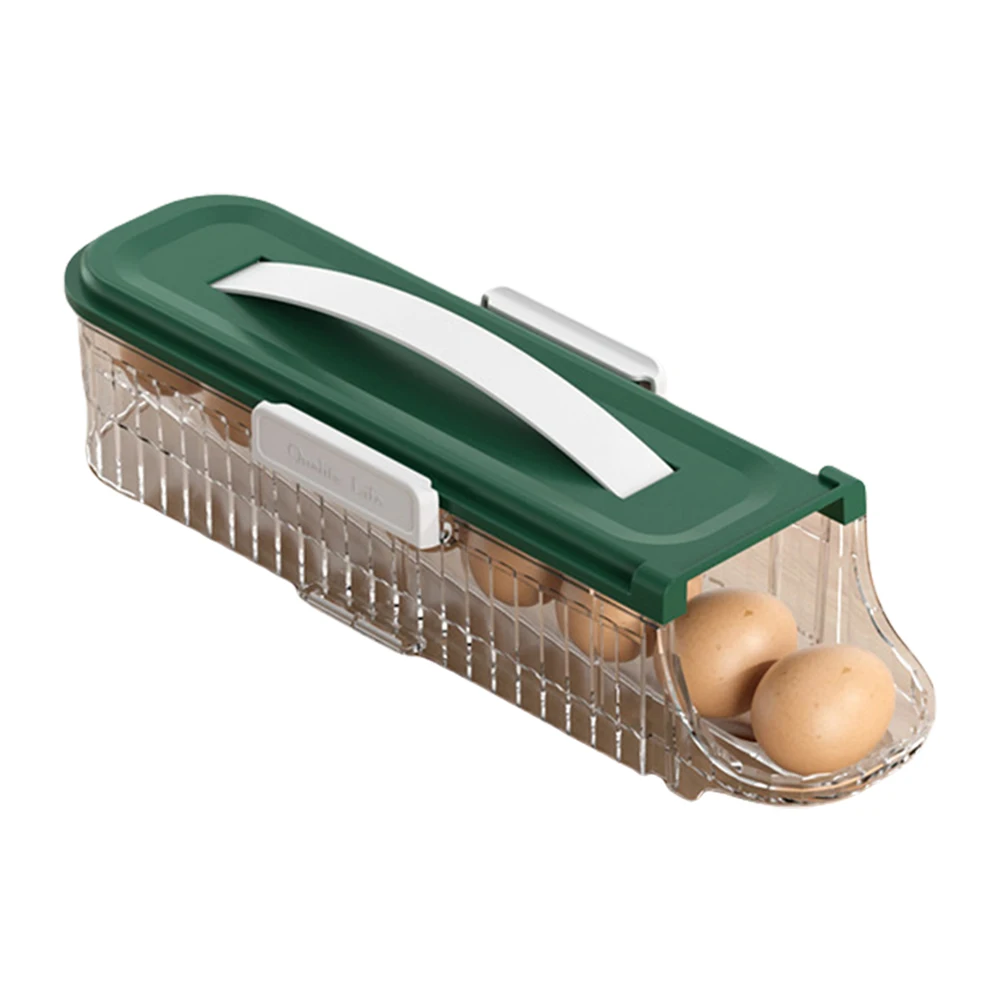 1/2/3 Layer Fridge Egg Storage Box Automatic Rolling Eggs Holder Rack Refrigerator Eggs Dispenser Kitchen Egg Organizer Holder 6