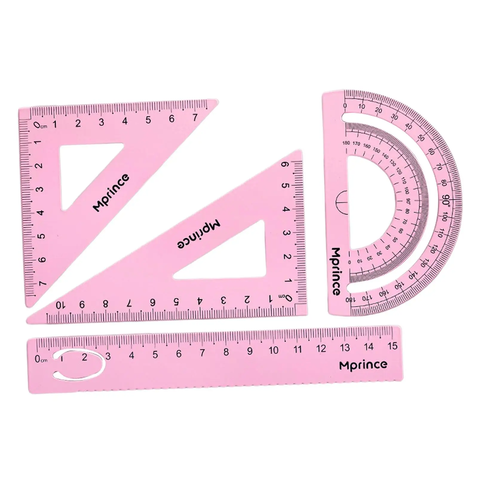 가정 목공용 금속 각도기 눈금자 세트, 기하학 수학 눈금자, 2x