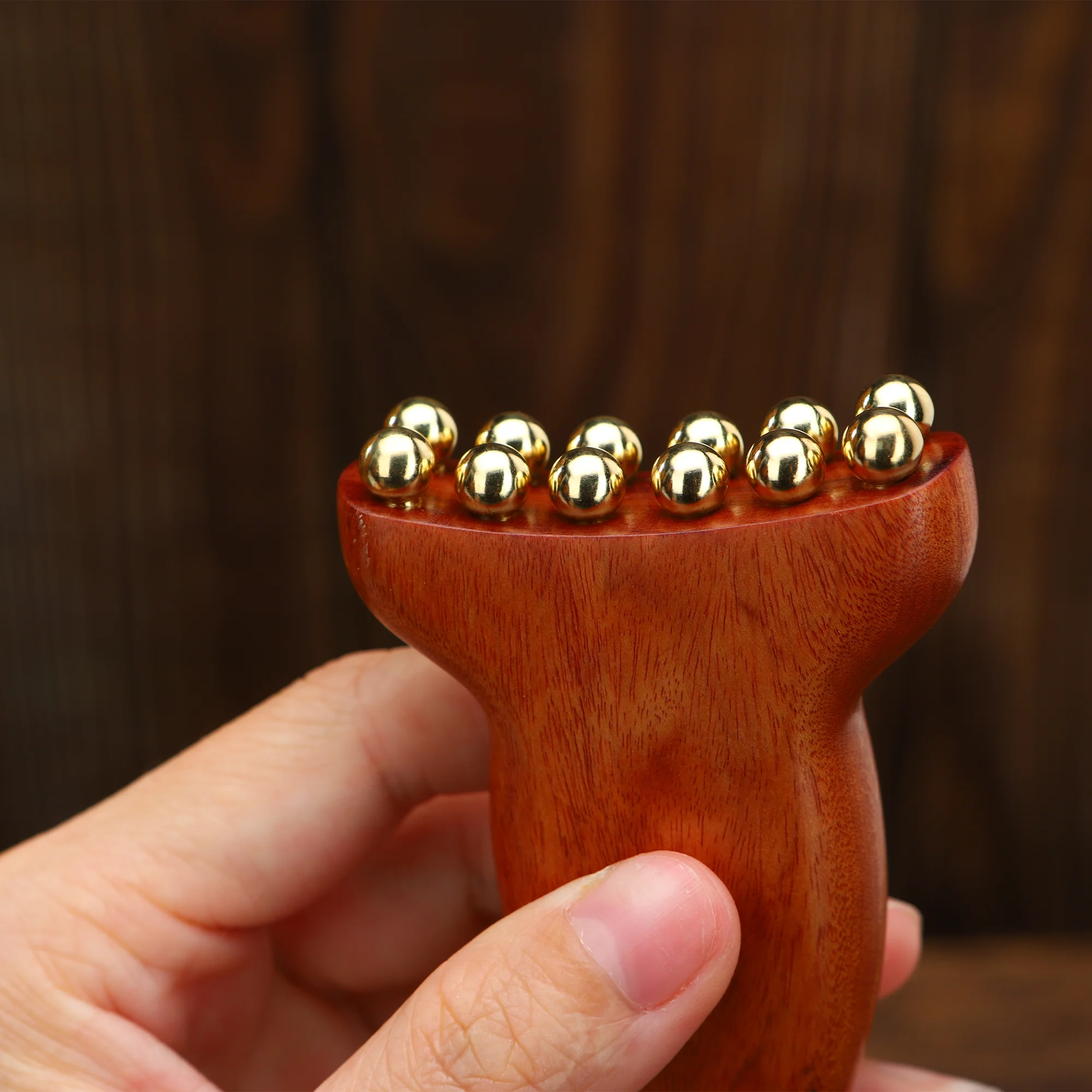 Radiant Skin Savior Lymphatic Detox Face Massager Fades Wrinkles Firms Jawline and Eyes Natural Copper Wood Beauty Tool