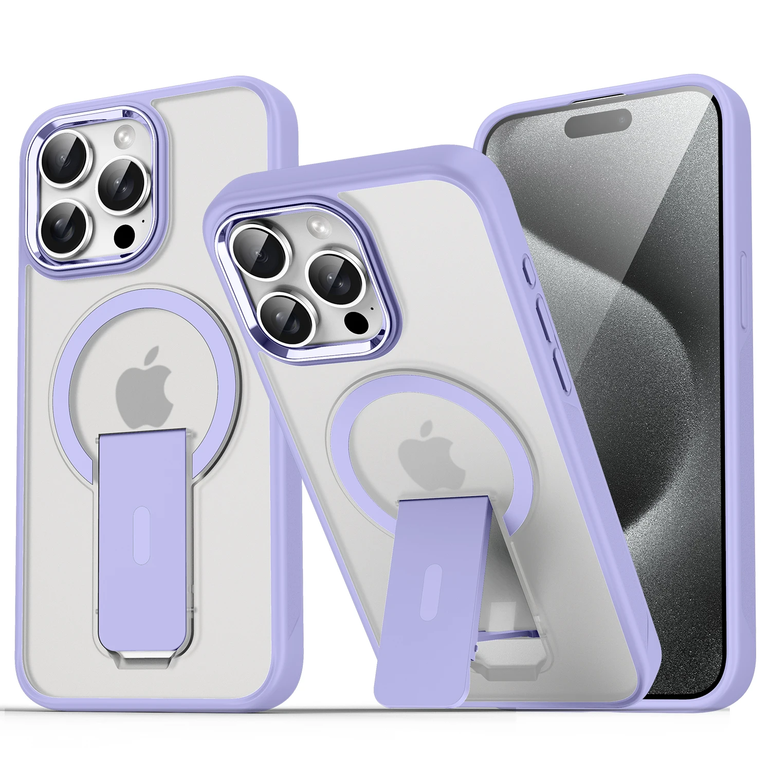 Magsafe Magnetic Invisible Stand Phone Case with Anti-Fall Matte Back Cover