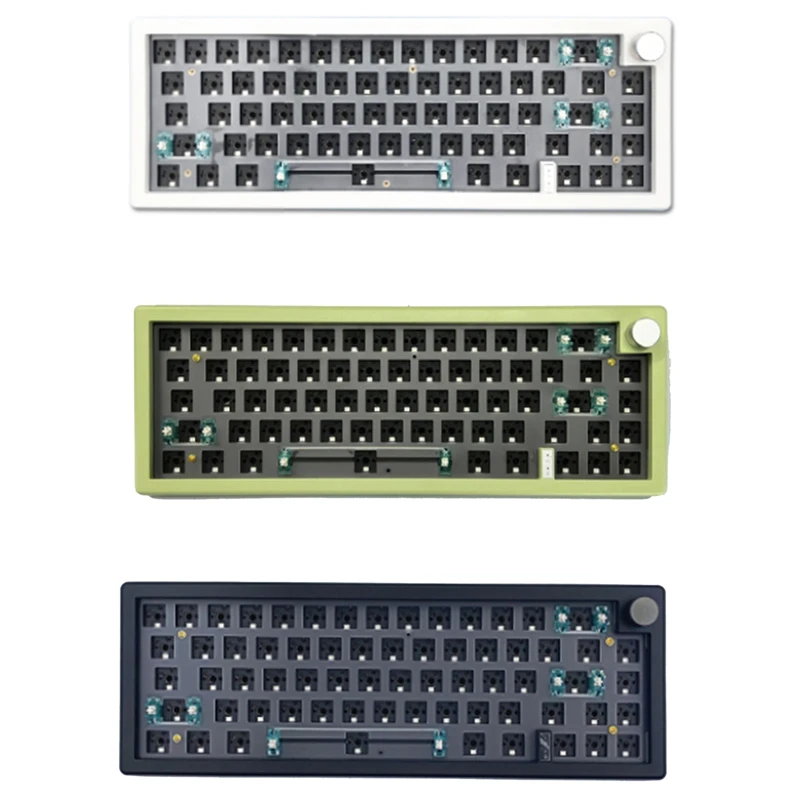 

GMK67 Hot Swap Mechanical Keyboard Spacer Kit RGB Backlit Bluetooth 2.4G Wireless 3 Modes