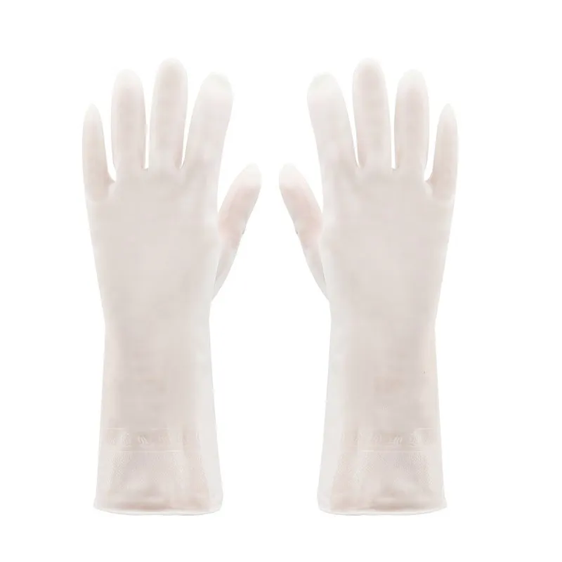 thumbnail image 1 of Guantes de látex de goma resistentes al agua para limpieza de lavavajillas que no se rompen, para cocina, ventanas duraderas, tareas domésticas, herramientas, 1 of 5